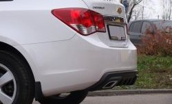 3 299 р. Диффузор заднего бампера Sport  Chevrolet Cruze  седан (2009-2012) (Текстурный пластик (шагрень))  с доставкой в г. Калуга. Увеличить фотографию 10