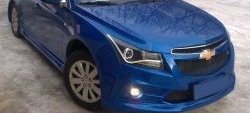 6 999 р. Передний бампер Sport  Chevrolet Cruze ( седан,  хэтчбек,  универсал) (2009-2015) (Неокрашенный)  с доставкой в г. Калуга. Увеличить фотографию 1