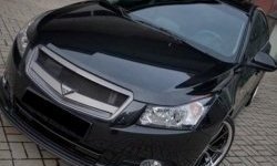 2 999 р. Решётка радиатора Road Runs style Chevrolet Cruze J305 хэтчбек рестайлинг (2012-2015) (Неокрашенная)  с доставкой в г. Калуга. Увеличить фотографию 2