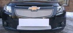 1 559 р. Нижняя сетка на бампер Russtal (хром)  Chevrolet Cruze ( седан,  хэтчбек) (2009-2015)  с доставкой в г. Калуга. Увеличить фотографию 8