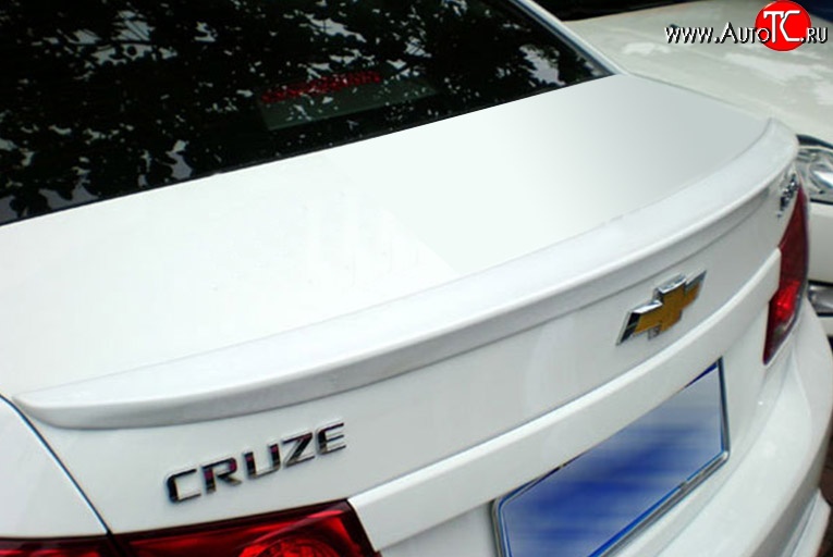 2 599 р. Лип спойлер M-VRS Chevrolet Cruze седан J300 (2009-2012) (Неокрашенный)  с доставкой в г. Калуга