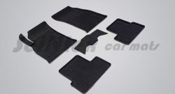 Износостойкие коврики в салон с рисунком Сетка SeiNtex Premium 4 шт. (резина) Chevrolet Cruze седан J300 (2009-2012)