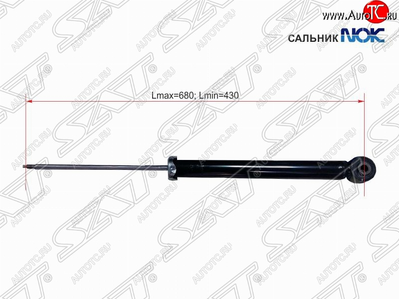 2 249 р. Амортизатор задний SAT (LH=RH)  Chevrolet Cruze ( J300,  J305,  J308) (2009-2015), Opel Astra  J (2009-2017)  с доставкой в г. Калуга