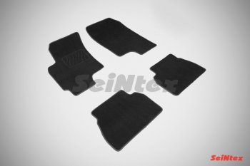 2 399 р. Комплект ворсовых ковриков в салон LUX Seintex  Chevrolet Epica  V250 (2006-2012) (Чёрный)  с доставкой в г. Калуга. Увеличить фотографию 1