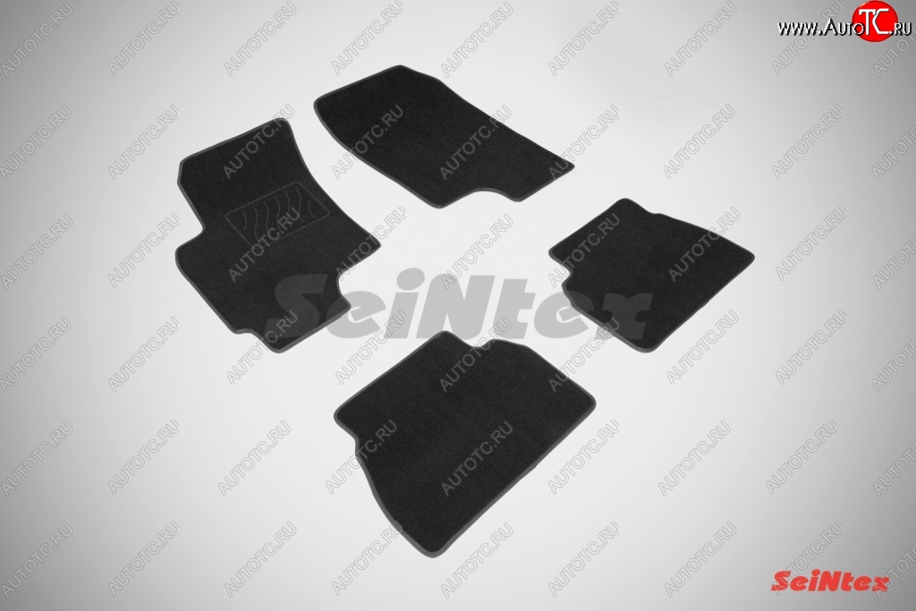 2 399 р. Комплект ворсовых ковриков в салон LUX Seintex Chevrolet Epica V250 (2006-2012) (Чёрный)  с доставкой в г. Калуга