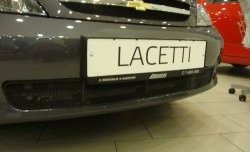 1 469 р. Сетка на бампер Russtal (черная)  Chevrolet Lacetti  хэтчбек (2002-2013)  с доставкой в г. Калуга. Увеличить фотографию 1