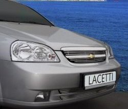 3 179 р. Декоративные вставки решетки радиатора Souz-96 Chevrolet Lacetti седан (2002-2013)  с доставкой в г. Калуга. Увеличить фотографию 1