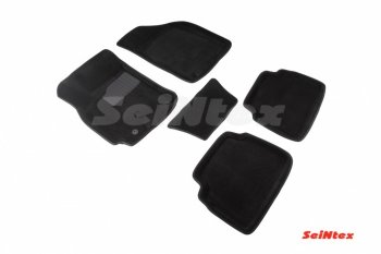4 849 р. Комплект 3D ковриков в салон Seintex  Chevrolet Lacetti ( седан,  универсал,  хэтчбек) (2002-2013) (Чёрный)  с доставкой в г. Калуга. Увеличить фотографию 1