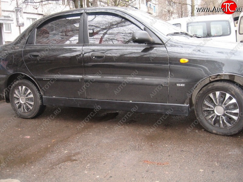 4 499 р. Пороги накладки Miller Daewoo Lanos T150 рестайлинг, седан (2000-2009) (Неокрашенные)  с доставкой в г. Калуга