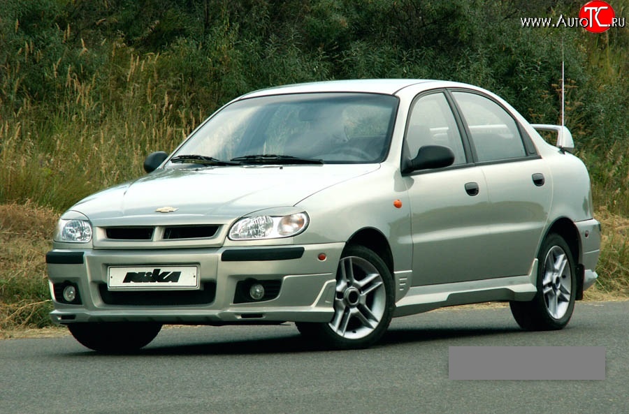 4 049 р. Пороги накладки Nika  Chevrolet Lanos ( T100,  T150,  седан) (1997-2017), Daewoo Sense  Т100 (1997-2008), ЗАЗ Chance ( седан,  хэтчбэк) (2009-2017), ЗАЗ Sens ( седан,  хэтчбэк) (2007-2017) (Неокрашенные)  с доставкой в г. Калуга