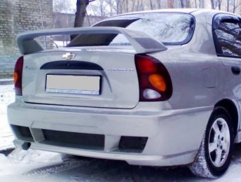 Спойлер крышки багажника Атланта (стекловолокно). Chevrolet (Шевролет) Lanos (Ланос)  T100 (2002-2017) T100 седан