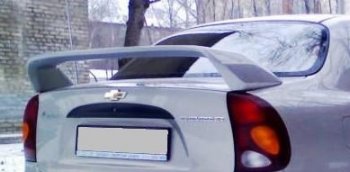 3 049 р. Спойлер Nika (АБС-пластик)  Chevrolet Lanos ( T100,  T150,  седан) (1997-2017), ЗАЗ Chance  седан (2009-2017), ЗАЗ Sens  седан (2007-2017) (Неокрашенный)  с доставкой в г. Калуга. Увеличить фотографию 1