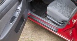 1 259 р. Накладки на внутренние пороги RA Chevrolet Lanos T100 седан (2002-2017) (Передние)  с доставкой в г. Калуга. Увеличить фотографию 2