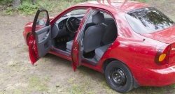 Накладки на внутренние пороги RA Chevrolet Lanos T100 седан (2002-2017)  (Передние)
