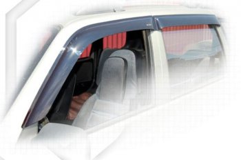 2 259 р. Дефлектора окон CA-Plastiс  Chevrolet Niva  2123 (2009-2020), Лада 2123 (Нива Шевроле) (2009-2020) (Classic полупрозрачный, Без хром.молдинга)  с доставкой в г. Калуга. Увеличить фотографию 1