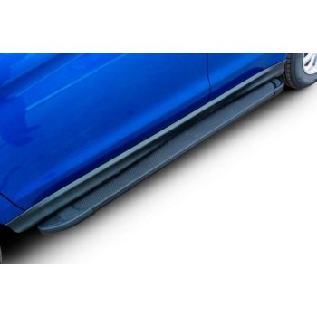 13 699 р. Пороги алюминиевые Slitkoff  Chevrolet Niva  2123 (2009-2020) (Optima Black )  с доставкой в г. Калуга. Увеличить фотографию 1