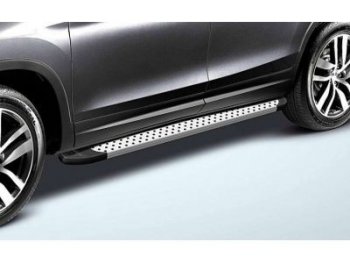 19 349 р. Пороги алюминиевые Slitkoff  Chevrolet Niva  2123 (2009-2020) (Standart Silver)  с доставкой в г. Калуга. Увеличить фотографию 1