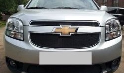 1 469 р. Сетка воздухозаборника переднего бампера Russtal  Chevrolet Orlando (2011-2018)  с доставкой в г. Калуга. Увеличить фотографию 1