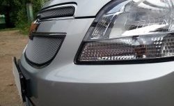 1 539 р. Сетка воздухозаборника переднего бампера Russtal  Chevrolet Orlando (2011-2018) (хром)  с доставкой в г. Калуга. Увеличить фотографию 3