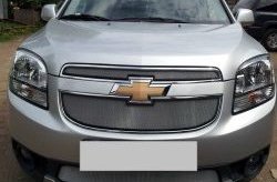 1 539 р. Сетка в решетку радиатора (нижняя) Russtal  Chevrolet Orlando (2011-2018) (хром)  с доставкой в г. Калуга. Увеличить фотографию 5