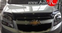 2 499 р. Дефлектор капота темный SIM Chevrolet Orlando (2011-2018)  с доставкой в г. Калуга. Увеличить фотографию 1