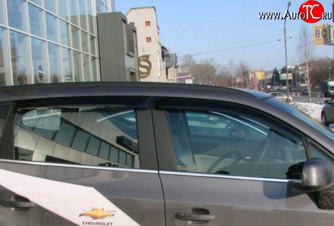 999 р. Комплект дефлекторов окон (ветровиков) 4 шт. Russtal Chevrolet Orlando (2011-2018)  с доставкой в г. Калуга