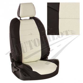 13 449 р. Чехлы сидений AUTOPILOT Экокожа (задние спинка и сиденье 40/60)  Chevrolet Spark  M300 (2010-2022) (Черный + Белый)  с доставкой в г. Калуга. Увеличить фотографию 1