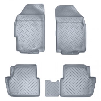 2 459 р. Коврики салона Norplast Unidec  Chevrolet Spark  M300 (2010-2015), Ravon R2 (2016-2024) (Цвет: серый)  с доставкой в г. Калуга. Увеличить фотографию 1
