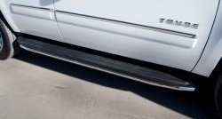 13 349 р. Защита порогов Russtal из круглой трубы диаметром 42 мм (рестайлинг)  Chevrolet Tahoe  GMT900 (2006-2013)  с доставкой в г. Калуга. Увеличить фотографию 2