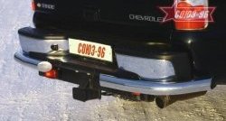 Защита заднего бампера из боковых уголков (дорестайлинг) Souz-96 (d76) Chevrolet Tahoe GMT900 5 дв. (2006-2013)