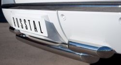 21 899 р. Тройная защита заднего бампера Russtal из труб диаметром 76 и 63 мм (рестайлинг)  Chevrolet Tahoe  GMT900 (2006-2013)  с доставкой в г. Калуга. Увеличить фотографию 3