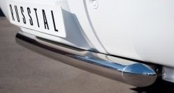 16 999 р. Короткая защита Russtal заднего бампера из трубы диаметром 76 мм (рестайлинг)  Chevrolet Tahoe  GMT900 (2006-2013)  с доставкой в г. Калуга. Увеличить фотографию 2