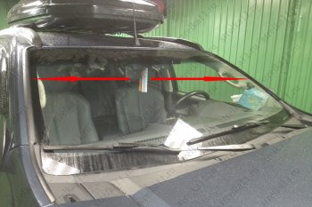 1 849 р. Водостоки лобового стекла Стрелка 11  Chevrolet Trailblazer  GM800 (2012-2020)  с доставкой в г. Калуга. Увеличить фотографию 4