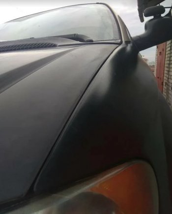 7 949 р. Переднее левое крыло (стеклопластик) Fiberplast Chrysler Grand Voyager  дорестайлинг (2000-2004)  с доставкой в г. Калуга. Увеличить фотографию 3