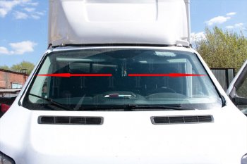 1 849 р. Водостоки лобового стекла Стрелка 11 (установка на скотч) Ford Edge 1 рестайлинг (2011-2014)  с доставкой в г. Калуга. Увеличить фотографию 1