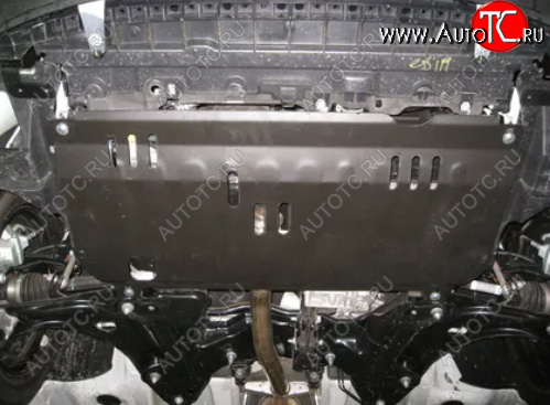 3 269 р. Защита картера двигателя и КПП Alfeco  CITROEN C3  дорестайлинг (2009-2015) (Сталь 2 мм)  с доставкой в г. Калуга