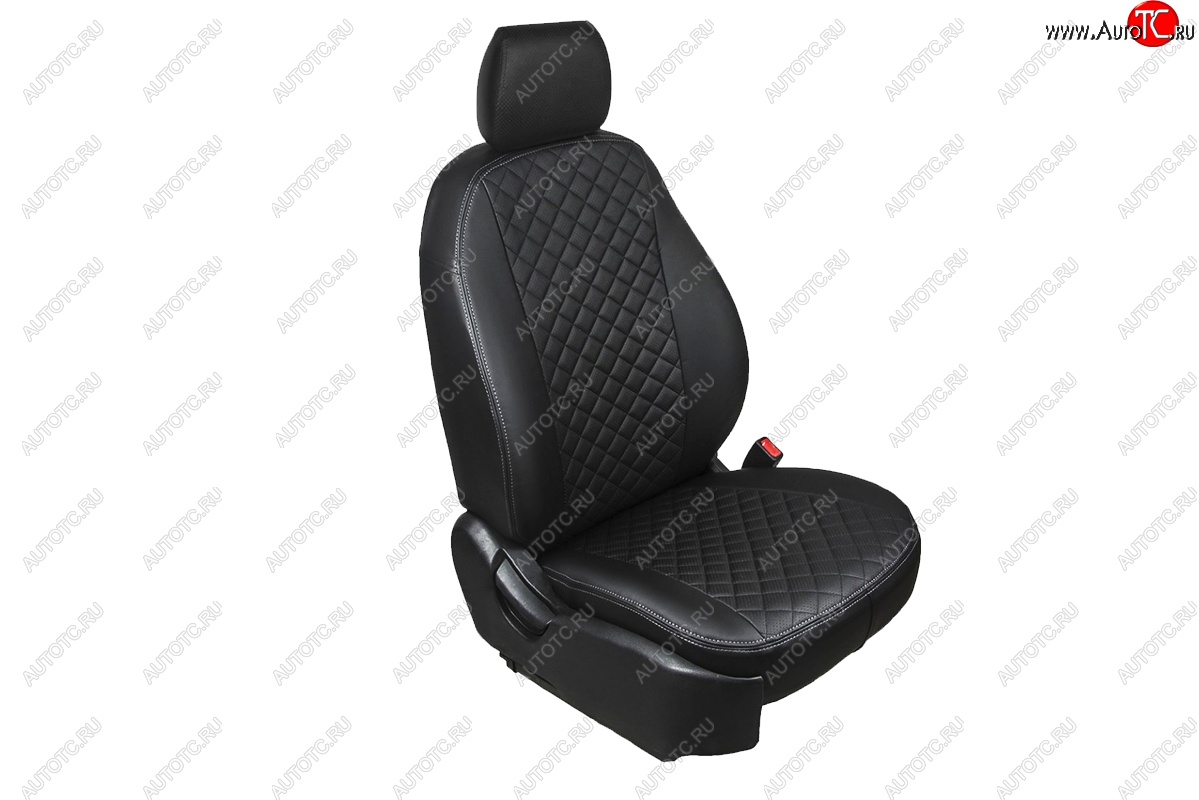 6 699 р. Чехлы для сидений (экокожа) SeiNtex CITROEN C4 B7 седан дорестайлинг (2013-2016) (черный)  с доставкой в г. Калуга