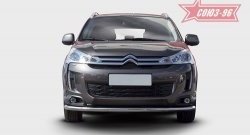 17 639 р. Защита переднего бампера одинарная Souz-96 Premium (d60) CITROEN C4 aircross (2012-2017)  с доставкой в г. Калуга. Увеличить фотографию 2