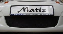 1 469 р. Сетка на бампер (рестайлинг) Russtal (черная)  Daewoo Matiz  M100 (1998-2000)  с доставкой в г. Калуга. Увеличить фотографию 1