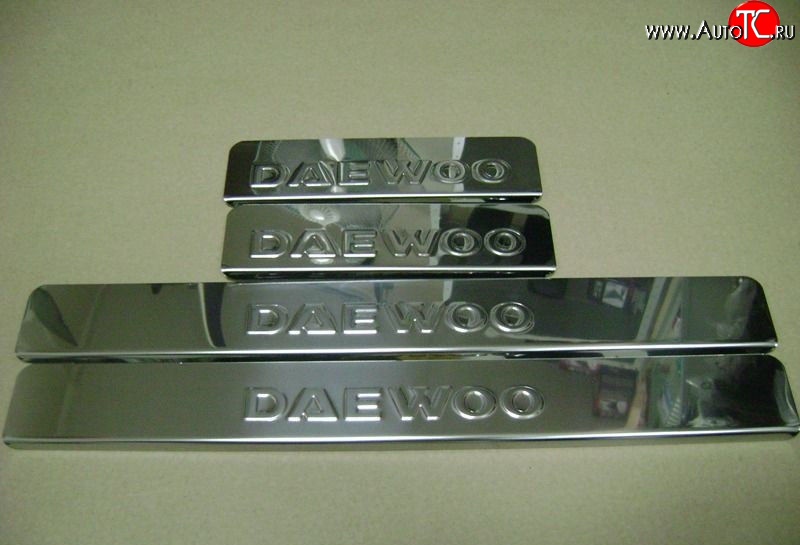 729 р. Накладки на порожки автомобиля M-VRS (нанесение надписи методом штамповки)  Daewoo Matiz  M100 (1998-2000)  с доставкой в г. Калуга