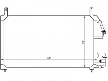 Радиатор кондиционера SAT Daewoo Nexia дорестайлинг (1995-2008)