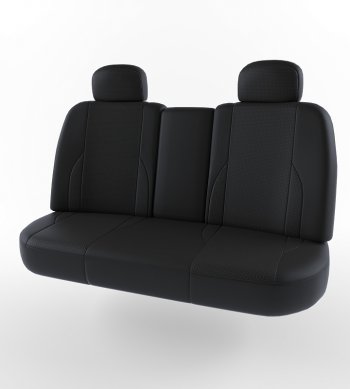4 389 р. Чехлы для сидений Lord Autofashion Вегас (экокожа)  Daewoo Nexia  рестайлинг (2008-2015) (Черный, вставка черная)  с доставкой в г. Калуга. Увеличить фотографию 2