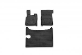 Комплект ковриков салона Element (полиуретан) DAF XF 105.510 (2013-2024)  (Черный)