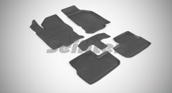 Износостойкие коврики в салон с высоким бортом SeiNtex Premium 4 шт. (резина) Datsun on-DO дорестайлинг (2014-2019)