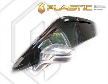 1 799 р. Дефлектора окон (РФ) CA-Plastic FAW Bestune T55 (2021-2024) (classic полупрозрачный, без хром. молдинга)  с доставкой в г. Калуга. Увеличить фотографию 1