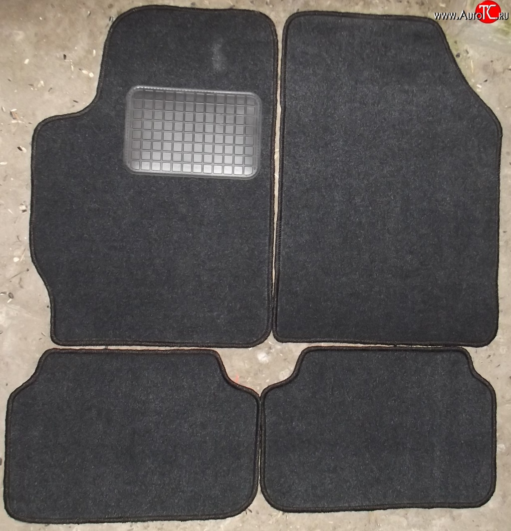 1 269 р. Комплект универсальных ковриков в салон Element №4. (текстиль) Nissan Tiida 1 седан C11 дорестайлинг (2007-2010)  с доставкой в г. Калуга