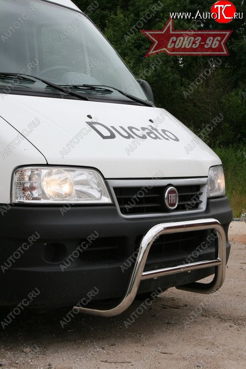 10 844 р. Защита переднего бампера Souz-96 (d60)  Fiat Ducato  250 (2006-2014)  с доставкой в г. Калуга