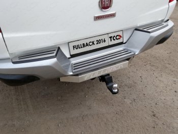 21 999 р. Фаркоп (тягово-сцепное устройство) TCC (надпись Fullback, с задним бампером)  Fiat Fullback (2016-2018) (Оцинкованный, шар E - нержавейка)  с доставкой в г. Калуга. Увеличить фотографию 1