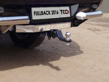 17 749 р. Фаркоп (тягово-сцепное устройство) TCC (надпись Fullback, авто без заднего бампера)  Fiat Fullback (2016-2018) (Оцинкованный, шар E)  с доставкой в г. Калуга. Увеличить фотографию 1