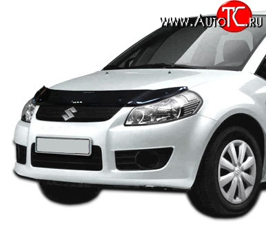 2 489 р. Дефлектор капота NovLine Suzuki SX4 GYA,GYB  рестайлинг, хэтчбэк (2010-2016)  с доставкой в г. Калуга